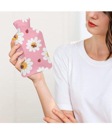 Ladybug Heat Bottle with Lid | White Rubber Hot Water Sac for Pain Relief & Cold Therapy | International Shipping - Buy Online on GoSupps.com