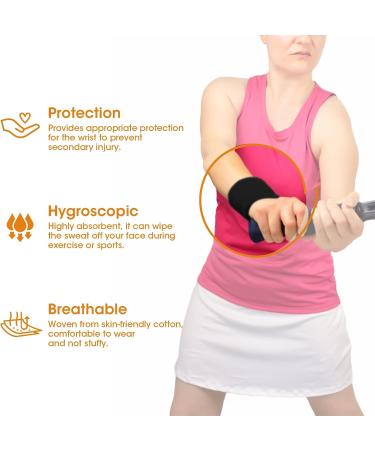 TAKIYA 4Pcs Black Sport Wristbands for Football Basketball Running | Athletic Sweatbands for Working Out - Set of 4 - Buy Online on GoSupps.com