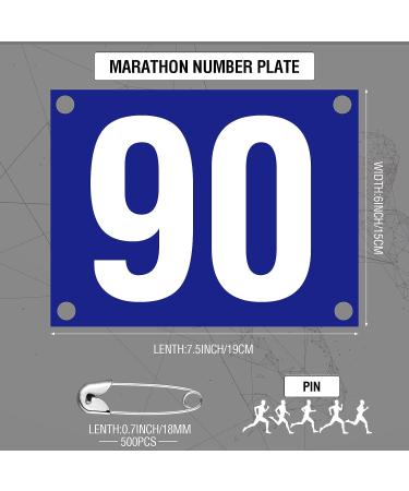 JenPen Running Bib Numbers with Safety Pins for Marathon Sports Competitor Numbers Paper Tags Waterproof Running Track and Field Competitor Numbers 6 x 7.5 Inch 100 1-100 Number - Buy Online on GoSupps.com