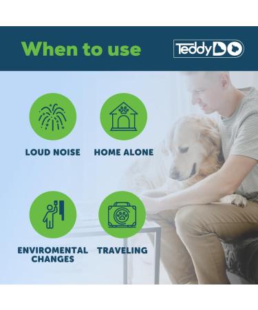 TeddyDo Calming Diffuser for Dogs | UK Plug In |Days Starter Kit | Free Calming Collar |Comfort Calming and Relax Anxious Dog and Other Problematic Behaviors| 48 ml - Buy Online on GoSupps.com