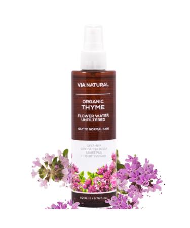 Biofresh cosmetics Eau florale non filtr e pour le visage le corps et les cheveux soins pour le visage d maquillant enl ve le maquillage nettoyant visage skincare 200 ml (Thym 200ml)