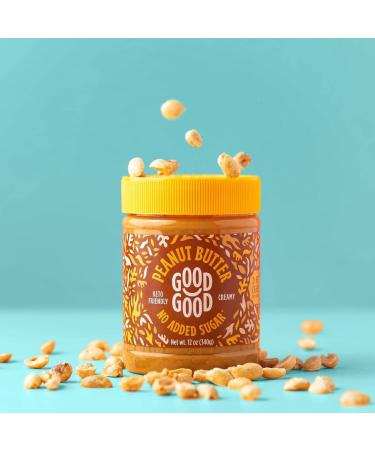 GOOD GOOD Beurre de cacahu te cr meux compatible avec le r gime c tog ne Faible teneur en glucides et sans sucres ajout s V g talien Sans conservateurs Sans OGM 340 g (lot de 1) - Buy Online on GoSupps.com