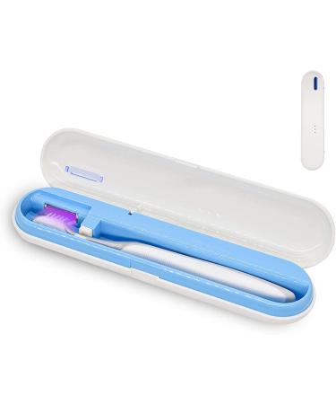 Sanpintech toothbrush covers portable toothbrush box portable toothbrush travel bag with UV toothbrush disinfectant for at home and travel (white)