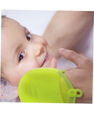 Beavorty 2pcs Silicone Bath Brush Set - Handheld Shampooer, Face Scrubber, Baby Hand Mittens, Hair Shampoo Brush, Shower Body Scrubber Combo - Buy Online on GoSupps.com