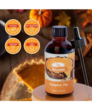 SALKING Pumpkin Pie Essential Oil 120ml - Premium Fragrance for Diffuser, Candle & Soap Making - Autumn Scented Oil for Halloween & Thanksgiving - Buy Online on GoSupps.com