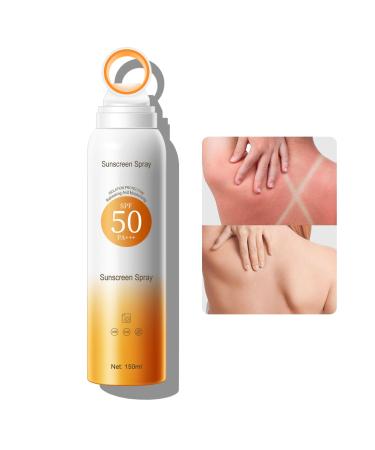 KYDA Reef Safe Sunscreen Spray SPF 50 Body Sunscreen Infused with Vitamin E 360 Mist Lightweight Non-Greasy Water Resistant UV Protection for Face and Body 5.07 fl oz
