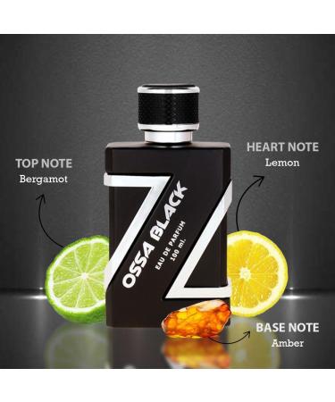 DJ Black Eau De Parfum Perfume for Men with Ambery and Citrusy Notes | Premium Long Lasting Perfume 100ml | Enriched with Lemon Bergamot Lavender Amber - Rakhshabandhan Gifts - Buy Online on GoSupps.com