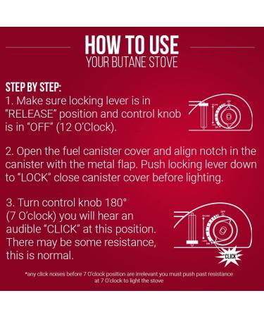 Grill Boss 90057 Dual Fuel Camp Stove - Butane & Propane | 12k BTU | Camping & Hiking Essentials - Buy Online on GoSupps.com