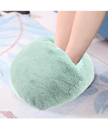 Cymwer electrical plush foot warmer cover breathable round thermal shoe cover USB charging removable soft and breathable durable for home bedroom