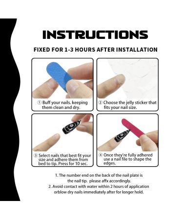 Black Stiletto Press-On Nails | 3D Irregular Design | Y2K Acrylic Halloween Fake Nails for Women - Buy Online on GoSupps.com