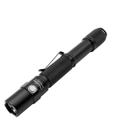 ThruNite LED Flashlight Archer 2A V3 500 Lumens CREE Portable EDC AA Flashlight with Lanyard, IPX8 Water-Resistant Dual Switch Outdoor Flash Light for Hiking, Camping, Everyday Use - CW Black Cool White