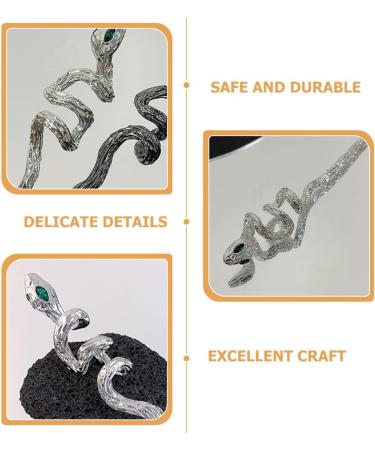 LALAFINA Snake Hairpin Hair Clips for Bun Chinese Japanese Chignon Pin Hair Sticks for Buns Hair Barrettes for Women Metal Hair Sticks Pearl Hair Accessories China Alloy Simple Bride - Buy Online on GoSupps.com