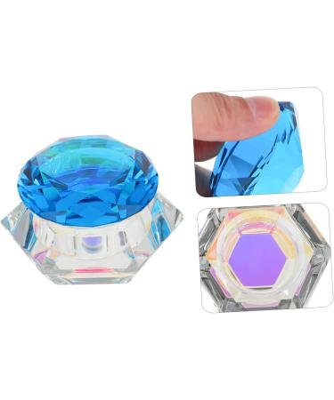 Housoutil Nail Art Crystal Cup Glass Mug with Lid Nail Glass Cup Nails Pen Holder Nail Tiny Cup Clear Fingernail Polish Powder Dappen Dish Nail Art Cup Gel White Crystal With Cover - Buy Online on GoSupps.com
