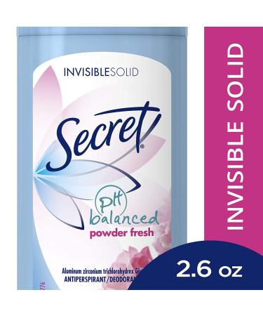 Secret Deodorant Powder Fresh Solid 2.6oz Twin Pack - 2 Pack Value Bundle - Buy Online on GoSupps.com