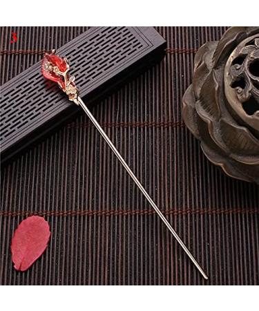Hair Clips Retro Hanfu Hair Rod Metal Hair Fork Hair Chopsticks Hairpin Jewelry Hairpin Accessories Blue Hair Clips (Size : 5) - Buy Online on GoSupps.com
