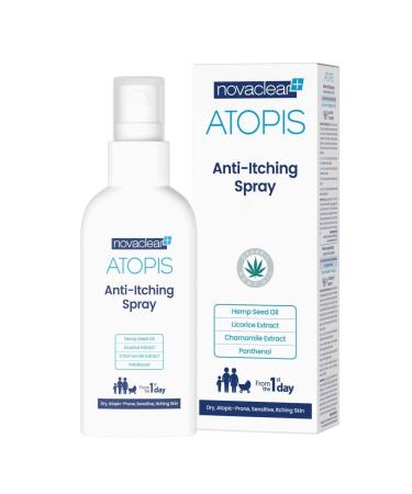 Organic Hemp Oil Anti-Itching Mist - Skin Relief from sunburn allergy psoriasis insect bites