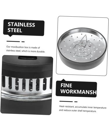 FOMIYES 6 STK Moxibustion Box - Adjustable Stand Burner & Aroma Diffuser | Stainless Steel & ABS Candle Holder - Buy Online on GoSupps.com