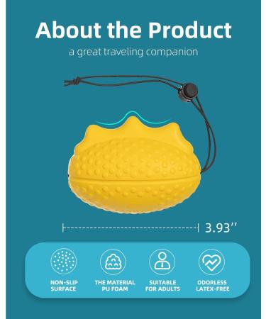 Finger Ball Exerciser Grip Balls for Hand Strengthening - Set of 2 with Portable Wrist Strap - Buy Online on GoSupps.com