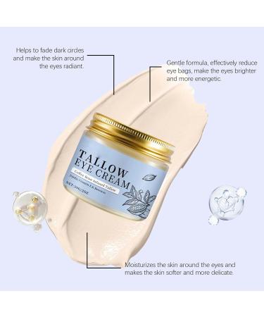 XINRAN Eye cream with beef tallow coffee against dark circles longlasting moisture care gentle care for radiant eyes eye cream with beef tallow from pastured animals for tired eyes 4 pieces - Buy Online on GoSupps.com