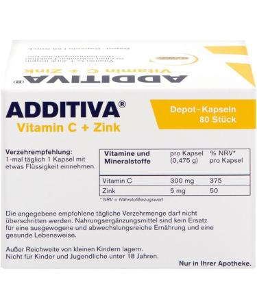 Buy Dr.B.Scheffler Vitamin C + Zinc Depot 80 Capsules - Boost Immunity Worldwide Shipping - Buy Online on GoSupps.com