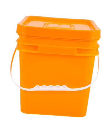 TOKIDNY Sealed Bucket Laundry Organizer White Paint Bucket Refillable Dispenser Water Pails Buckets Plastic As Shown