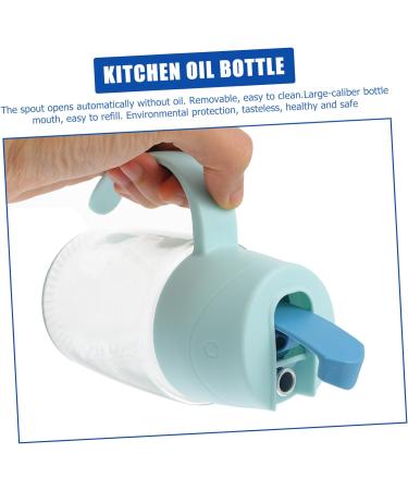 ABOOFAN 2pcs Condiment Bottles Non Drip Oil Glass Vinegar Cruet Sugar Jar Salad Dressing Dispenser Soy Sauce Container Glass Jar Olive Stainless Steel Household Vinegar Bottle - Buy Online on GoSupps.com