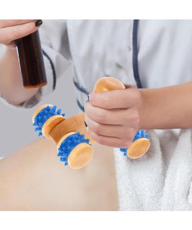 Buy Healvian Wooden Car-Shaped Massage Roller - Neck & Shoulder Trigger Point Massager | Manual Body Massage Tool for Pain Relief - Buy Online on GoSupps.com