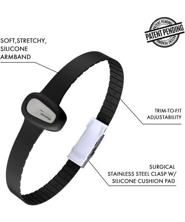 Divoti Badge Sensor Cover for Dexcom G6 - Adjustable & Secure No Irritating Adhesive - Black - Buy Online on GoSupps.com