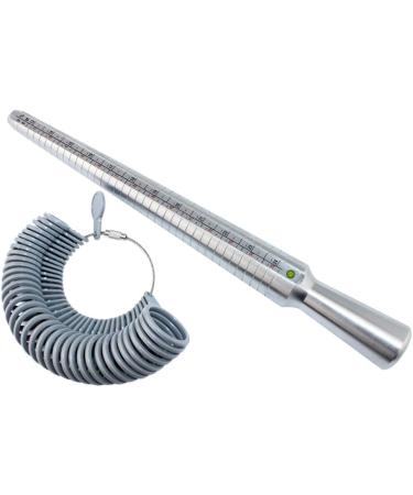 NIUPIKA Ring Sizer Set and Mandrel Finger Sizing Gauge with Rubber Hammer - US Size Jewelry Measurement Tools - Buy Online on GoSupps.com