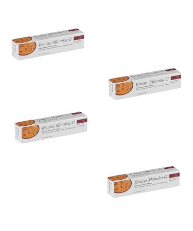 Kruuse Manuka G pommade au Miel | Pack de 4 | 4 x 15 g | Gel cicatrisant au Miel | pour Application sur la Peau en Cas de blessures superficielles chez Les Animaux