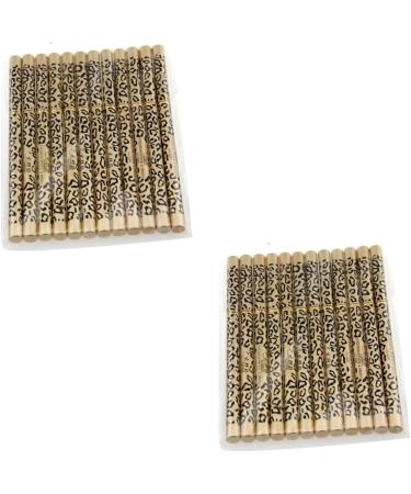Beavorty 2pcs set 12pcs Waterproof Pencil Shell Black Brush of Eyebrow & Pens Double-ended Eyeliner Leopard - Buy Online on GoSupps.com
