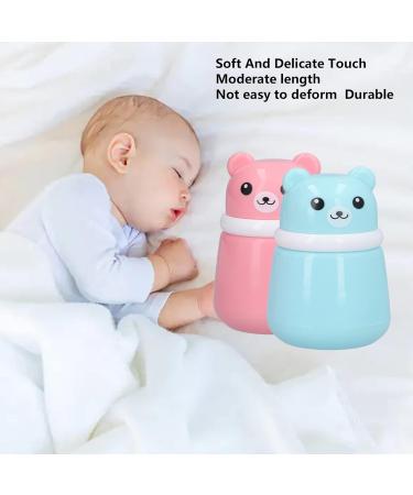2 Pack Baby Powder Container with Puff - Cute Bear Face Dispenser for Newborn Bathing & Travel - Ideal Baby Powder Puff Case - Buy Online on GoSupps.com