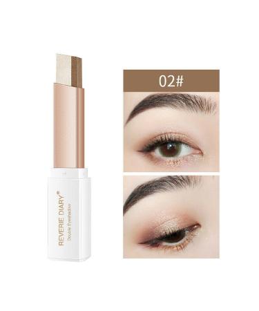 Sinye Eyeshadow Palette New TwoTone Gradient Eyeshadow Stick and Shimmer Palette TwoTone Eyeshadow Stick Eye Adjustment Color Gradient Matte Shine 2