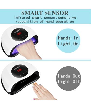 Bigbear 48W UV LED Nail Lamp for Gel Polish | Fast Nail Dryer with Automatic Sensor | 3 Timer Setting | Small and Portable UV Light for Nails - Buy Online on GoSupps.com