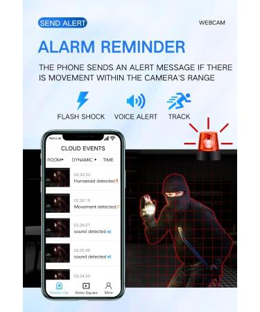 ZHOUCXZDA Hidden Spy Pet Outdoor Camera Wireless Cam Indoor WiFi Body Small Cameras  Dog Home Security Micro Camera Babysitter Surveillance Camera Wireless Security Camera Compatible with Android Black - Buy Online on GoSupps.com