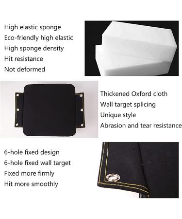 Quiet Punch Doorway Punching Bag - Red | PU Leather, Canvas, High Elastic Sponge Wall Pad for Key Target Training - Buy Online on GoSupps.com