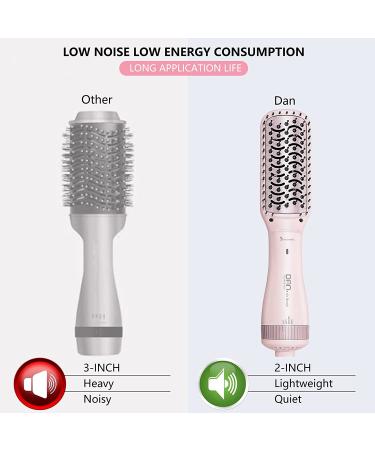3-in-1 Ionic Hair Brush Dryer Pink - Anti-Scald One Step Paddle Brush Styler with ALCI Safety Plug - Buy Online on GoSupps.com