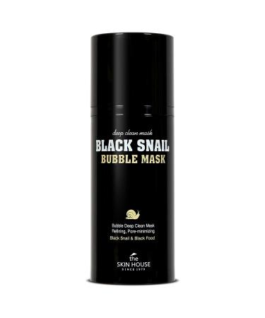 The Skin House Black Snail Bubble Mask100ML (3.4 Fl.Oz) Pore -controlling cleaning cleaning mask (2 in 1) Control of the oil content/paraben free of animal experiments Korean skin care