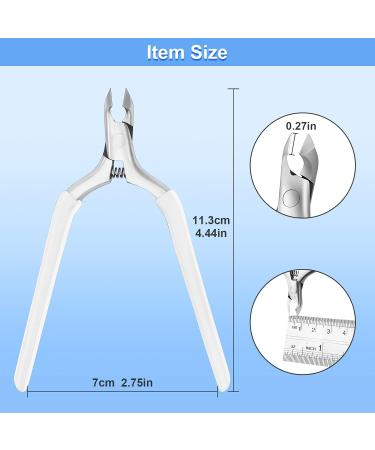 CGBE Professional Nail Skin Pliers - Stainless Steel Cuticle Remover & Nail Shaver with Non-Slip Handle for Precise Nail & Toenail Care - Buy Online on GoSupps.com
