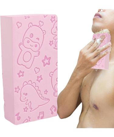 Cute Shapes Shower Sponge | Kids Bath Sponge | Natural and Safe Bath Sponge Reusable Kids Bath Sponge Soft and Absorbent Kids Sponge Cartoon Cleaning Sponge for Children Pink - Buy Online on GoSupps.com