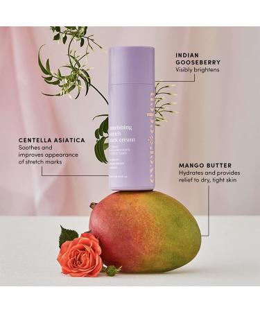 Evereden Nourishing Stretch Mark Cream 4.0 fl oz | Clean & Unscented Pregnancy Skincare | Natural Plant-Based Formula - Buy Online on GoSupps.com