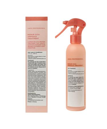 AMOS PROFESSIONAL Repair Cica Ampoule Treatment | Leave-In Conditioner & Detangler | Anti-Frizz Deep Conditioner for Split Ends - 7.7 fl. oz | International Shipping Available - Buy Online on GoSupps.com