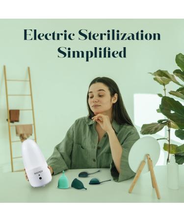 SHORDY Menstrual Cup Kit Set of 2 with Electric Steam Sterilizer - Small & Large Period Cups for Beginners - Eco-Friendly Alternative to Tampons & Pads - Buy Online on GoSupps.com