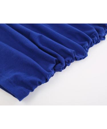 ZUMIY Maternity Top - Women's Cotton Ruched Waist Cami Shirt in Black & Blue, 2-Pack - Buy Online on GoSupps.com