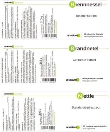 Nettle Root Extract (Urtica Dioica) - 250mg | 60 Veggie Capsules for Energy Weight Management & Urinary Health - Buy Online on GoSupps.com