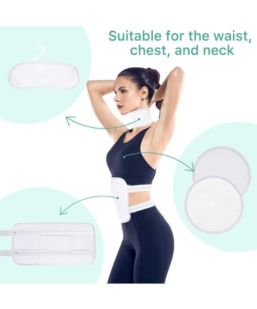 5 in 1 Reusable Castor Oil Compress Kit | Organic Castor Oil & Adjustable Belts for Liver Detox & Muscle Pain Relief - 60 ml - Buy Online on GoSupps.com