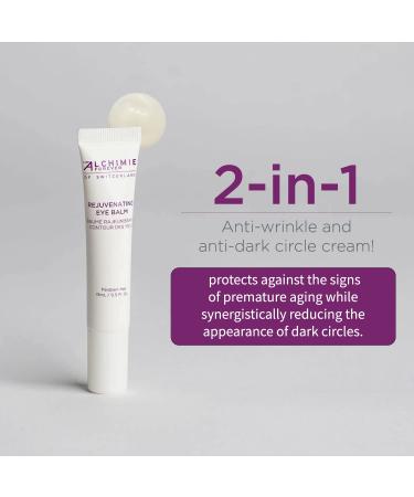 Alchimie Forever Rejuvenating Eye Balm | Reduce Puffiness, Wrinkles & Dark Circles | Anti-Aging Formula with Vitamin K | Swiss Dermatologist-Formulated - Buy Online on GoSupps.com