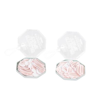 NOLITOY 200 Pairs Tapes Sticker Side Breathable Eyelid Lace Single Strip Natural Instant Makeup Strips 2.8x1.2cm Assorted Color