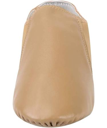 Dynadans Unisex PU Leather Slip-on Jazz Dance Shoes with Arch Insert - Brown - Buy Online on GoSupps.com
