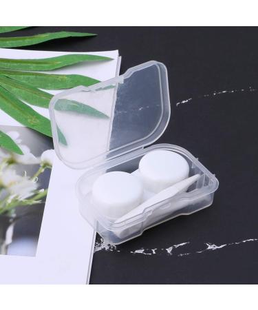 Agoneir Monochrome Contact Lens Container - Travel-Friendly Mini Plastic Case Soak & Sort | Durable Lentil Box 64*20*40mm - Buy Online on GoSupps.com